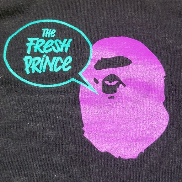 BAPE SS Black Unisex Tee "DJ Jazzy Jeff And The Fresh Prince" - Size XL - Picture 4 of 10